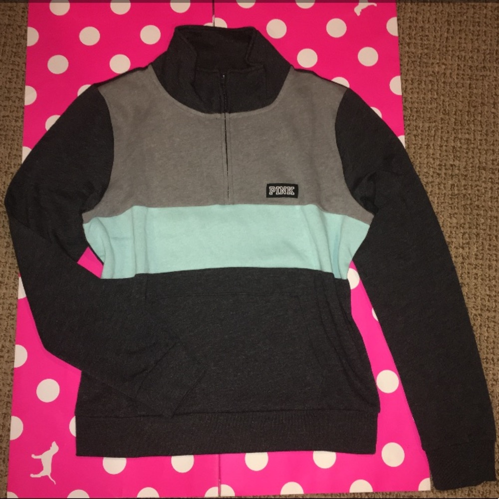 🎉SALE🎉New VS Pink Half Zip Sweatshirt